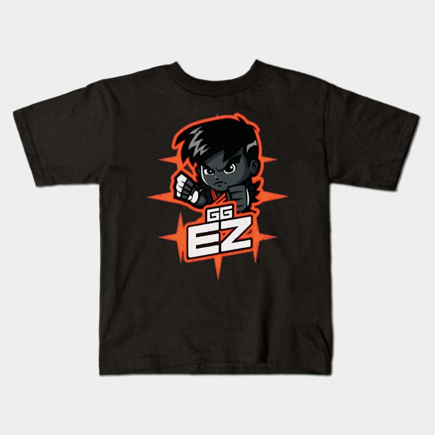 GG EZ Meme Gamer Kids T-Shirt by Boztik-Designs
